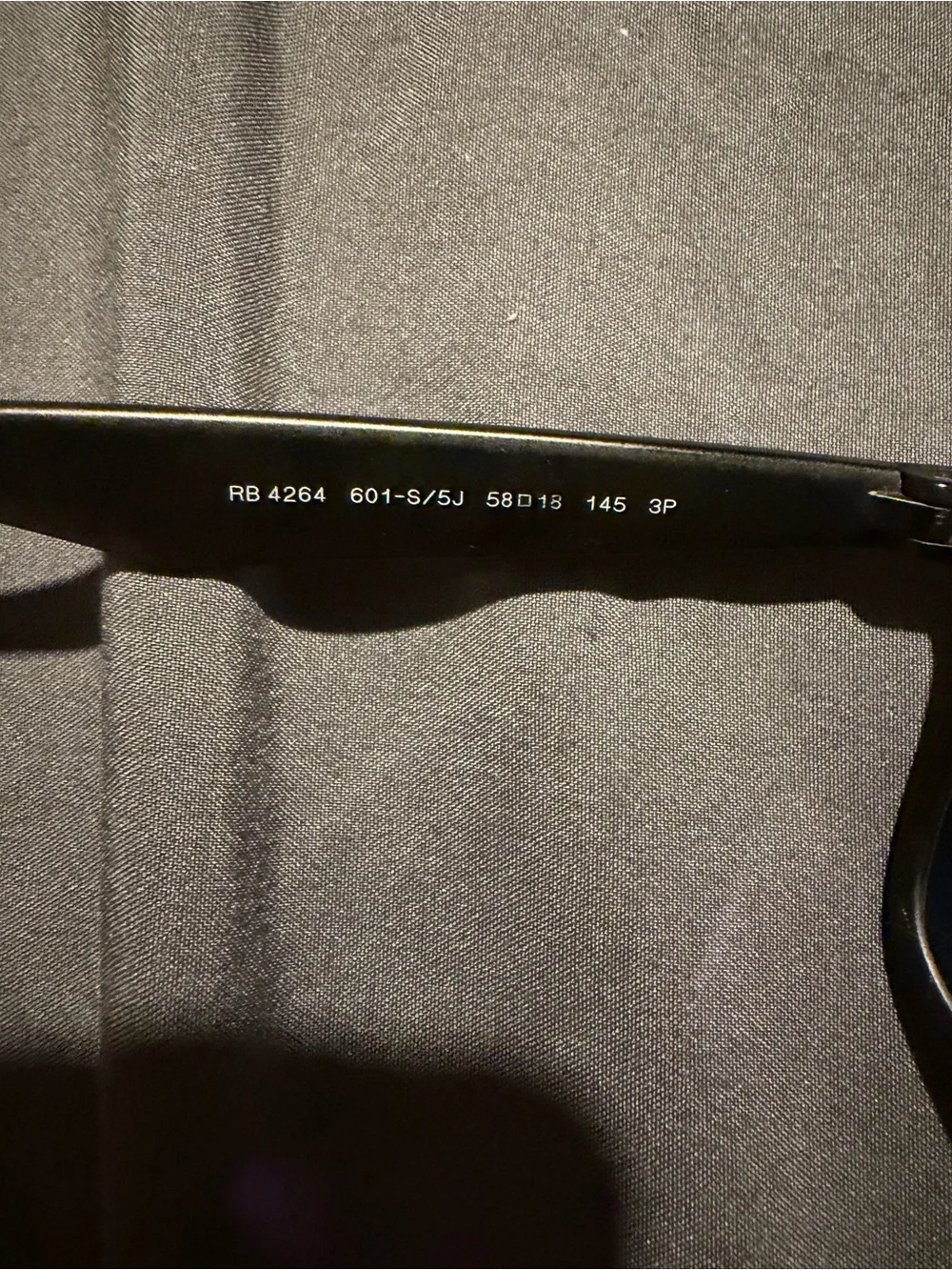 Ray-Ban RB4264 Polarized Sunglasses Black 58mm